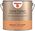 ALPINA Wandfarbe, 2,5 Liter f&uuml;r ca. 20-30m&sup2; - orange