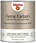 ALPINA Buntlack &raquo;Feine Farben&laquo;, 0,75 l, wei&szlig; - weiss