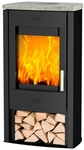 FIREPLACE Kaminofen &raquo;Tuvalu&laquo;, schwarz, Speckstein, 6,6 kW