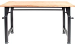 rikta Werkbank, h&ouml;henverstellbar (85-105 cm), 35 mm Holzarbeitsplatte, BxT: 135 x 60