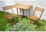 MERXX Klapptisch, BxHxT: 60 x 72 x 90 cm, Tischplatte: Eukalyptusholz - beige