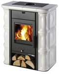 HAAS & SOHN Kaminofen &raquo;Tirol&laquo;, creme, Keramik, 6 kW, Zeit- und Dauerbrand geeignet