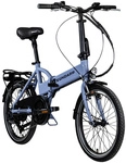 Z&Uuml;NDAPP E-Bike Unisex, 20 zoll, 6-Gang - blau