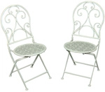 GARDEN PLEASURE Klappstuhl &raquo;Lascar&laquo;, BxTxH: 40 x 40 x 93 cm, Eisen - weiss