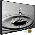 papermoon Infrarotheizung &raquo;EcoHeat - Wassertropfen Schwarz + Weiss&laquo;, Matt-Effekt -