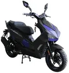 ALPHA MOTORS Motorroller &raquo;Shark&laquo;, 50 cm&sup3;, 45km/h, Euro 5 - schwarz