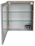 FACKELMANN Spiegelschrank &raquo;Oxford&laquo;, Nature-Oak, 1 T&uuml;r, BxHxT: 60,2 x 69,6 x 20 cm