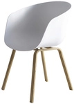 SalesFever Stuhl, H&ouml;he: 77,5 cm, wei&szlig;, 2 stk - weiss