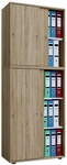 VCM B&uuml;roschrank &raquo;Lona XXL mit Schiebet&uuml;ren&laquo;, BxHxL: 37 x 183 x 70 cm,