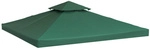 Outsunny Ersatzdach f&uuml;r Pavillon, gr&uuml;n, 300 x 300 cm - gruen
