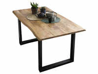 SIT Tisch, HxT: 78 x 85 cm, Holz - braun | schwarz