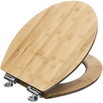 CORNAT WC-Sitz &raquo;LIGNA&laquo;, Echtholz, oval, mit Softclose-Funktion - braun