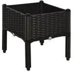 Outsunny Hochbeet, BxHxL: 40 x 44 x 40 cm, Polypropylen (PP) - braun