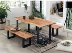 SIT Tisch, HxT: 77 x 80 cm, Holz - braun