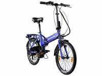 ZÜNDAPP E-Bike »Z101«, 20 Zoll, RH: 48 cm, 6-Gang - blau