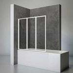 SCHULTE Badewannenfaltwand &raquo;Komfort&laquo;, B x H: 127 x 140 cm - weiss