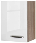 Flex-Well H&auml;ngeschrank &raquo;Valero&laquo;, Hochglanz Wei&szlig;/Sonoma Eiche, wei&szlig;,