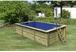 KARIBU Rechteckpool, braun, 17500 l, BxH: 350x125 cm