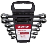 GEDORE red Doppel-Ringratschenschl&uuml;ssel-Satz, Stahl - silberfarben