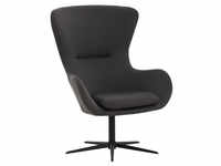 SalesFever Sessel, Höhe: 99 cm, dunkelgrau/schwarz