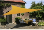 FLORACORD Dreiecksonnensegel, Breite: 360 cm - gelb