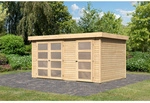 KARIBU Gartenhaus &raquo;M&uuml;hlentrup&laquo;, Holz, BxHxT: 404 x 212 x 246 cm (Au&szlig;enma&szlig;e...