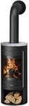 JUSTUS Kaminofen &raquo;Mino 2.0&laquo;, schwarz/grau, Speckstein, 5,5 kW