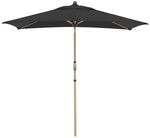 DOPPLER Sonnenschirm &raquo;Alu Wood&laquo;, BxHxL: 14 x 233 x 210cm, abknickbar,