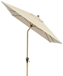 DOPPLER Sonnenschirm &raquo;Alu Wood&laquo;, BxHxL: 196 x 258 x 298 cm, abknickbar,