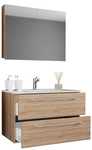 VCM Waschplatz-Set &raquo;Badinos&laquo;, 3-tlg., 80 cm, braun