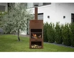 Westmann Gartenkamin, BxHxT: 70 x 229 x 41 cm - braun