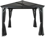 SOJAG Pavillon &raquo;Verona&laquo;, quadratisch, BxHxT: 298 x 260 x 298 cm - grau