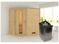 KARIBU Sauna »Svea«, inkl. 9 kW Saunaofen mit integrierter Steuerung, für 3