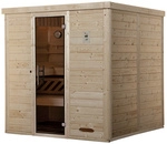 WEKA Sauna &raquo;Kemi 4&laquo;, ohne Ofen, 195 x 200 x 193 cm - braun