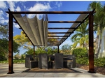 PARAGON OUTDOOR Pavillon &raquo;Florenz&laquo;, rechteckig, BxT: 505 x 350 cm - braun