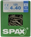 SPAX Edelstahlschraube, T-STAR plus, 125 Stk., 4 x 40 mm - silberfarben