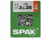 SPAX Universalschraube, 3,5 mm, Stahl, 175 Stk., TRX 3,5x35 L - silberfarben