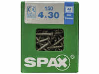 SPAX Edelstahlschraube, T-STAR plus, 150 Stk., 4 x 30 mm - silberfarben
