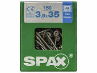 SPAX Edelstahlschraube, T-STAR plus, 150 Stk., 3,5 x 35 mm - silberfarben