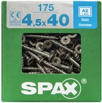 SPAX Edelstahlschraube, SPAX T-STAR plus A2 ROSTFREI 4,5x40 mm XL 175 St - grau