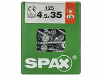 SPAX Universalschraube, T-STAR plus, 125 Stk., 4,5 x 35 mm - silberfarben