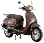 ALPHA MOTORS Motorroller &raquo;Cappucino &laquo;, 50 cm&sup3;, 45km/h, Euro 5 - braun