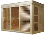 WOLFF FINNHAUS Saunahaus &raquo;Paradiso&laquo;, BxTxH: 329 x 229 x 261 cm, ohne Ofen - beige