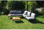 acamp&reg; Loungeset &raquo;PAROS&laquo;, 5 Sitzpl&auml;tze, Polyester, inkl. Auflagen - grau