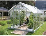 VITAVIA Gew&auml;chshaus &raquo;Merkur&laquo;, 11,5 m&sup2;, Aluminium/ESG Glas, winterfest -