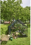 HALLS Gew&auml;chshaus &raquo;Qube 8&laquo;, 9,4 m&sup2;, schwarz, 3 mm Sicherheitsglas