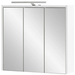 SCHILDMEYER Spiegelschrank &raquo;Flag&laquo;, HxT: 60 x 16 cm, 3-t&uuml;rig, wei&szlig; gl&auml;nzend -