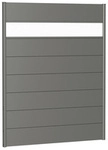 BIOHORT Wandpaneel, Stahlblech, feuerverzinkt/lackiert - grau