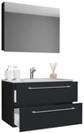 VCM Waschplatz-Set &raquo;Badinos&laquo;, 3-tlg., 60 cm, schwarz