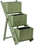DOBAR Pflanzentreppe, BxHxL: 41 cm x 85 cm x 55 cm, Holz - gruen